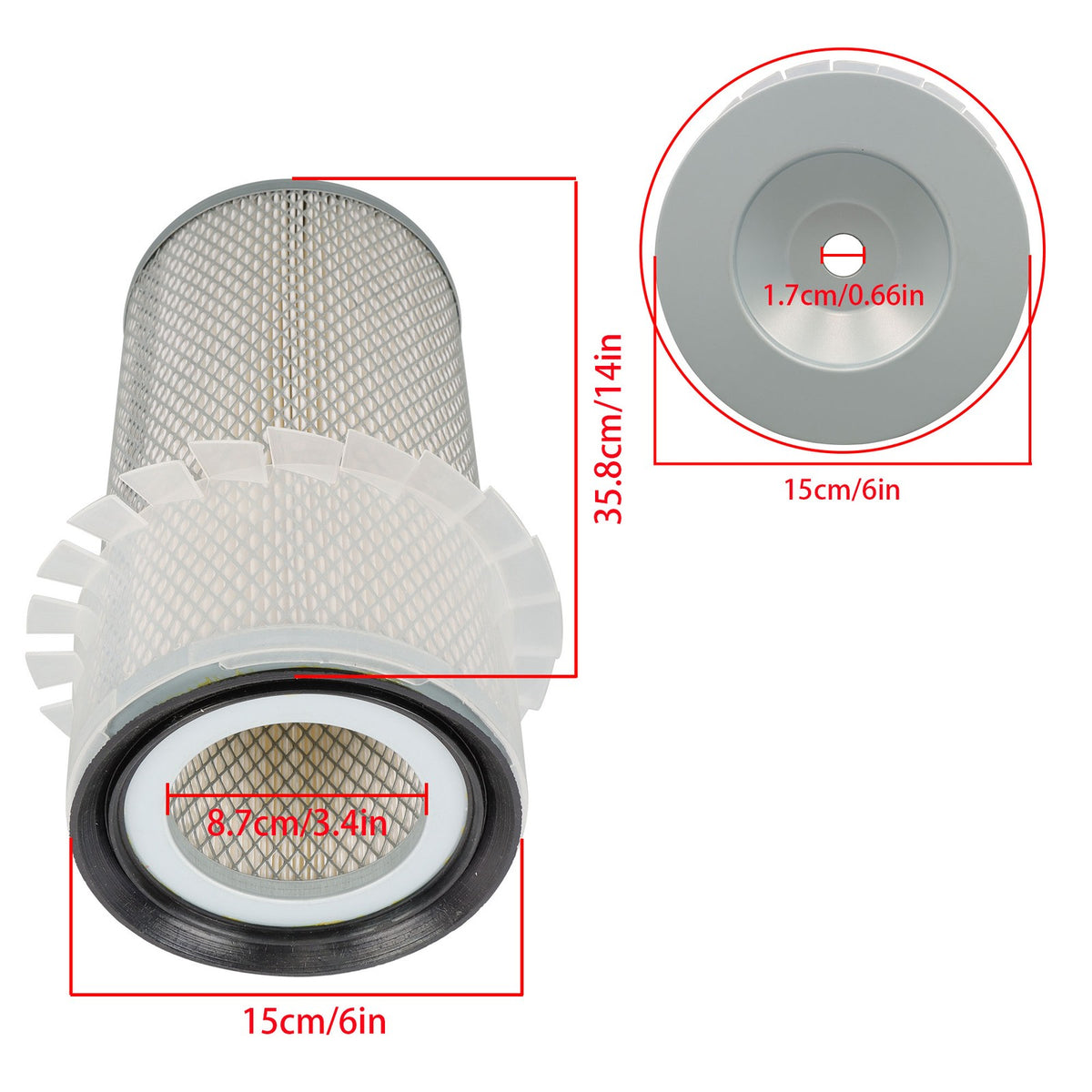 Air Filter Set 6681474 6681475 For Bobcat A300 963 S220 S250 S300 S330 T250 T300