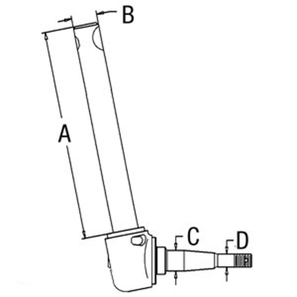 Spindle - Right Hand fits New Holland fits Ford 2000 3600 C5NN3105U F2NN3105AA