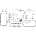 Overhaul Gasket Set Fits John Deere 4045D 4045T 4045T Powertech Engine RE527042